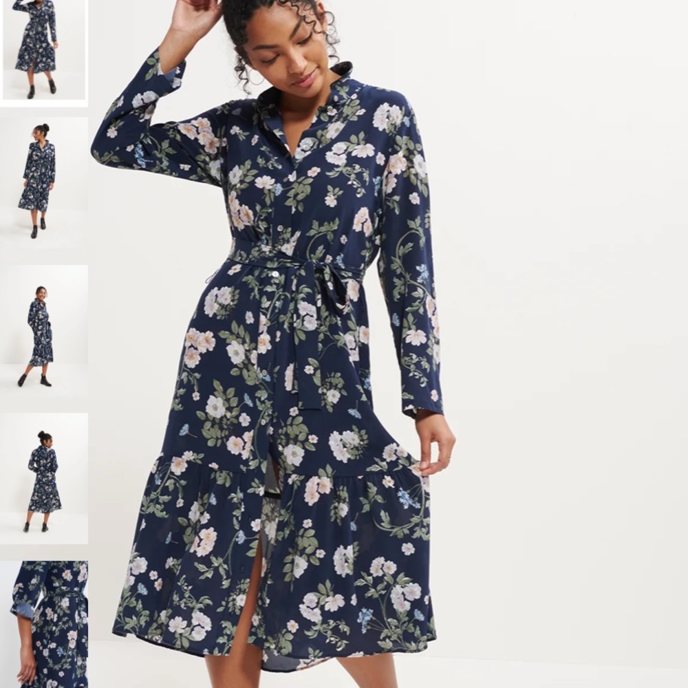 Ross Washable Silk Shirt Dress Amour Vert